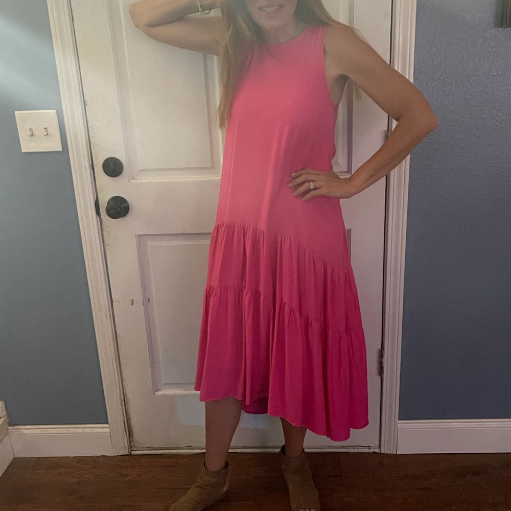 Maeve Pink MIDI Dress